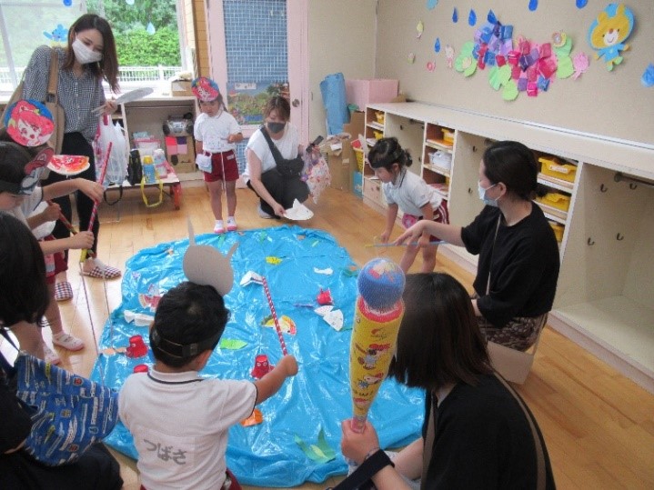 お祭りごっこ　「魚釣りゲーム」